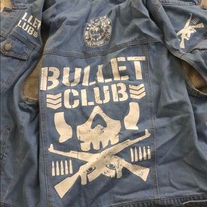 Denim bullet club vest